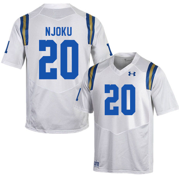 Men #20 Charles Njoku UCLA Bruins College Football Jerseys Sale-White - Click Image to Close